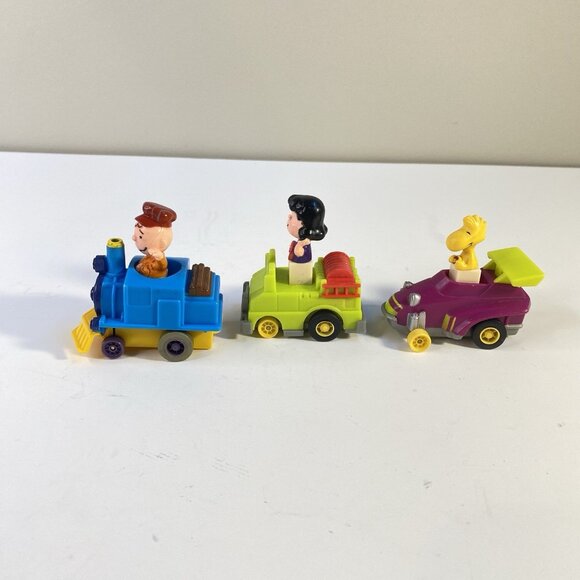 Vintage McDonald’s Peanuts Happy Meal Cars Set Charlie Lucy Woodstock - Picture 2 of 5